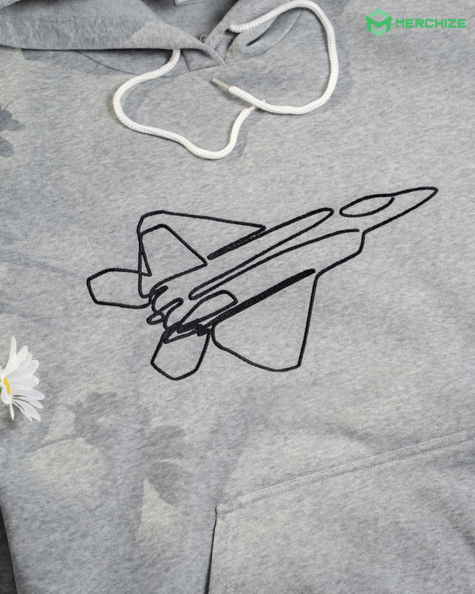 Embroidered Lightweight Classic Unisex Hoodie