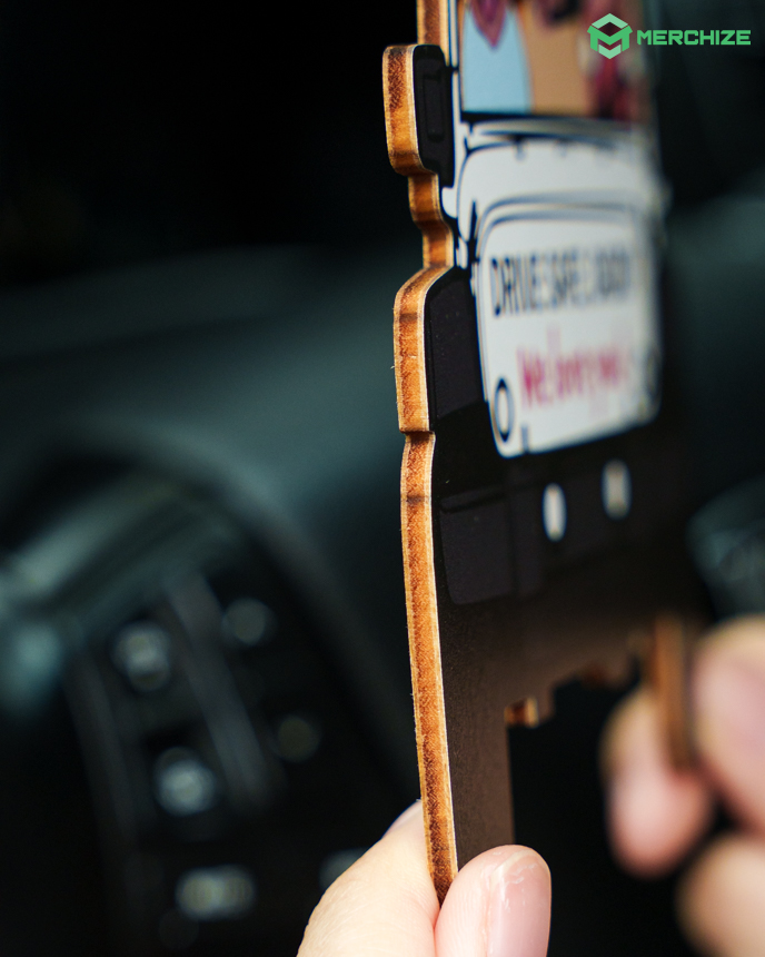Custom Shape Wooden Car Clip