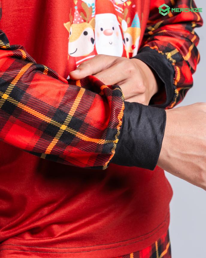 All-over Print Pajamas Long Sleeve Raglan