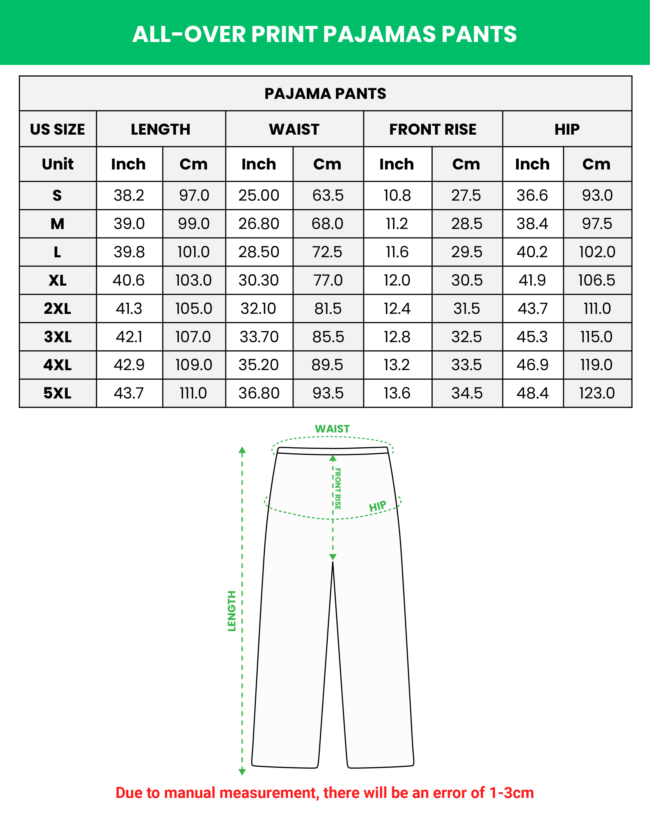 All-over Print Pajamas Set