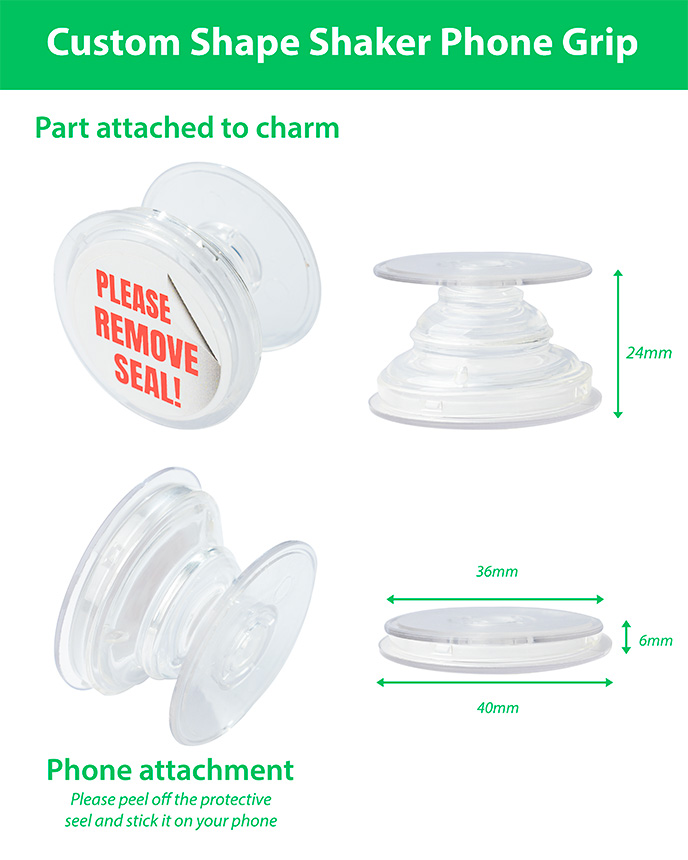 Custom Shape Hologram Phone Grip