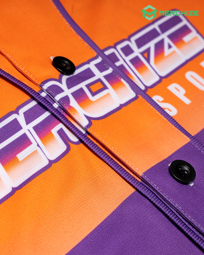 Baseball jersey shirts custom button