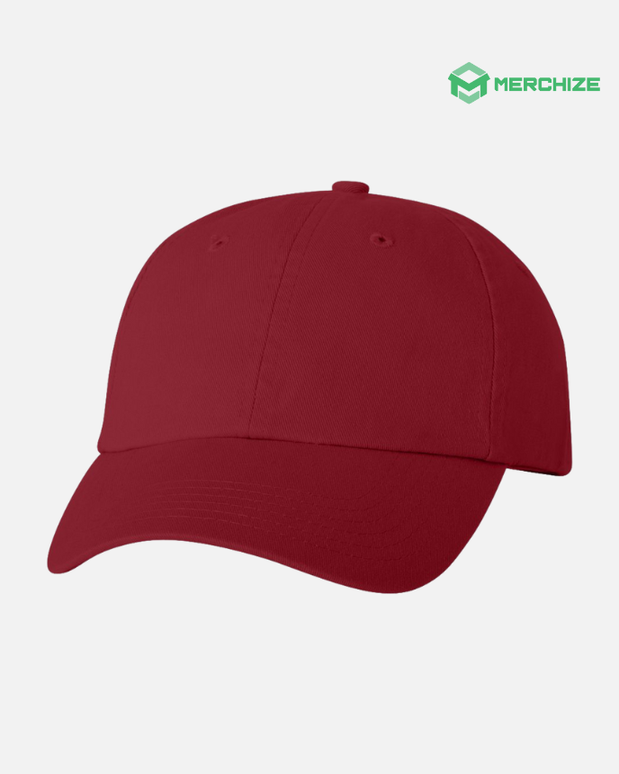 Engraved Leather Patch Bio-Washed Classic Dad Hat VC300A (Made in US)