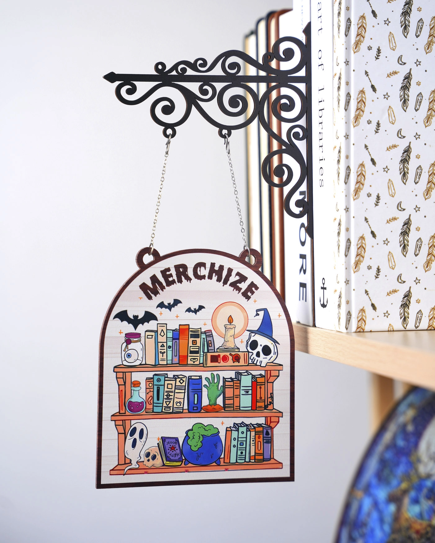 personalized library sign